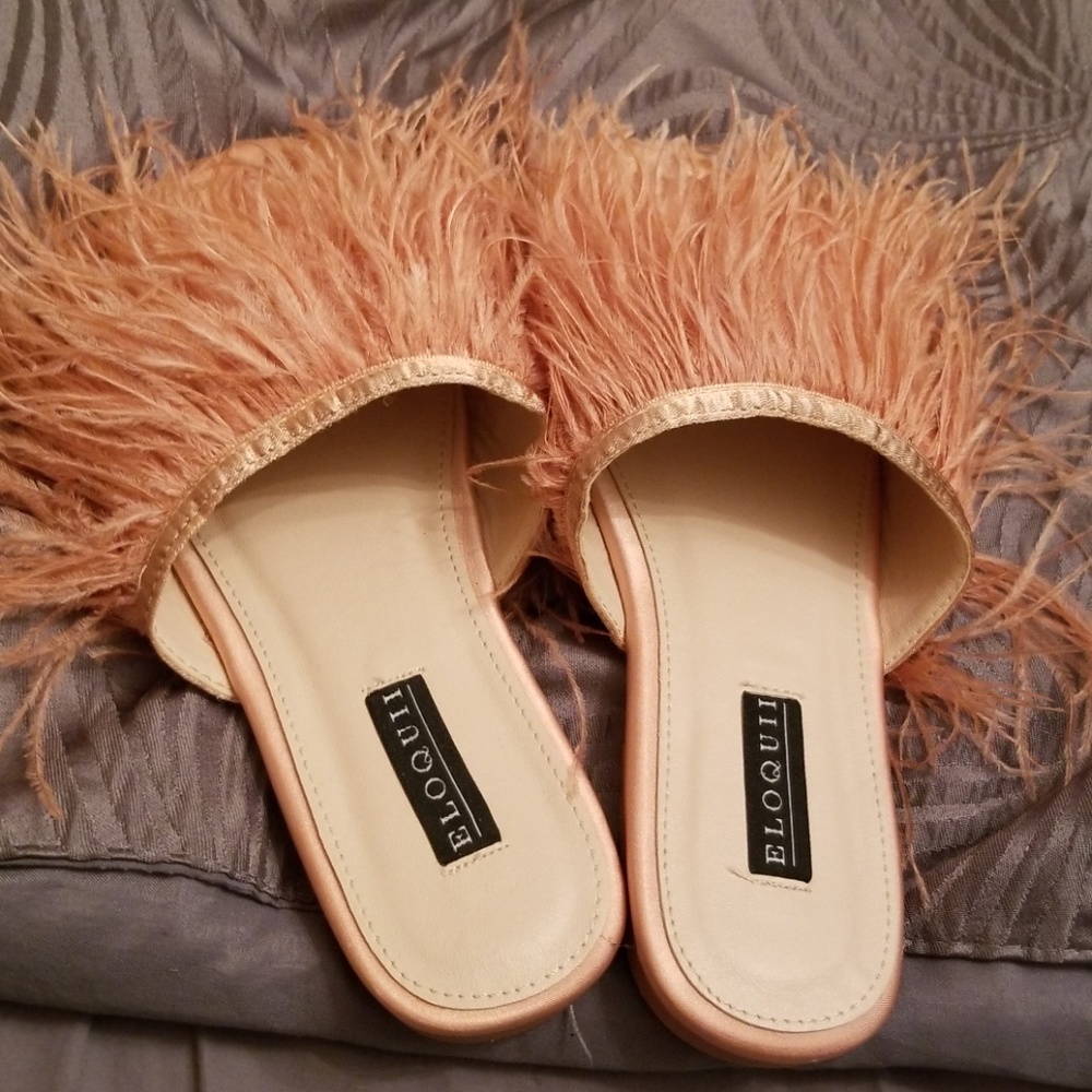 Pink flats